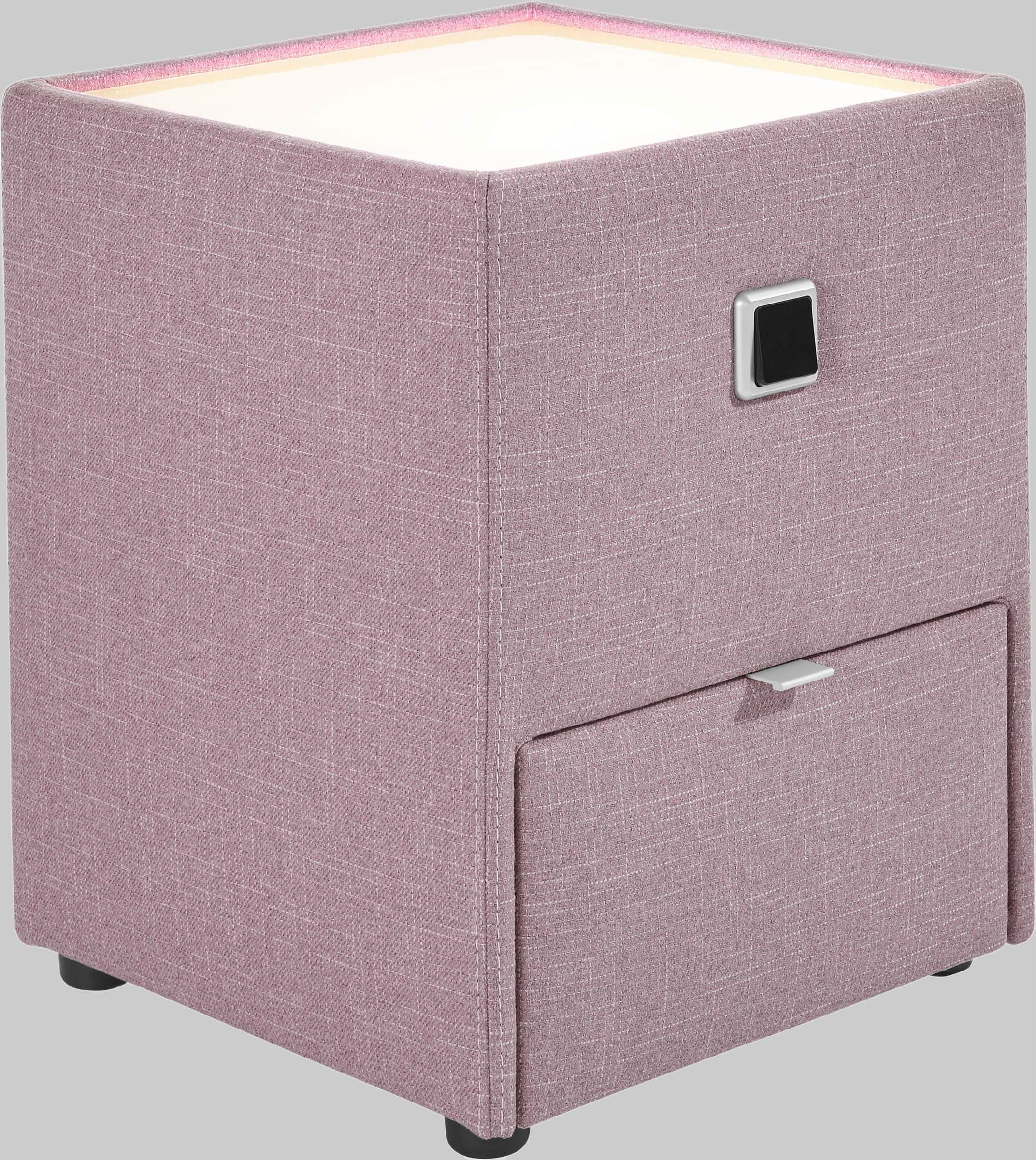 Jockenhöfer Gruppe Nachtkonsole »Lancy« mit LED-Beleuchtung - Moderner Nachttisch mit Schublade & dimmbarem Licht rosè 313/05 Jockenhu00F6fer Gruppe Kommoden & Sideboards