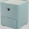 Jockenhu00F6fer Gruppe Kommoden & Sideboards Jockenhöfer Gruppe Nachtkonsole »Lancy« mit LED-Beleuchtung - Moderner Nachttisch mit Schublade & dimmbarem Licht blau 474/03