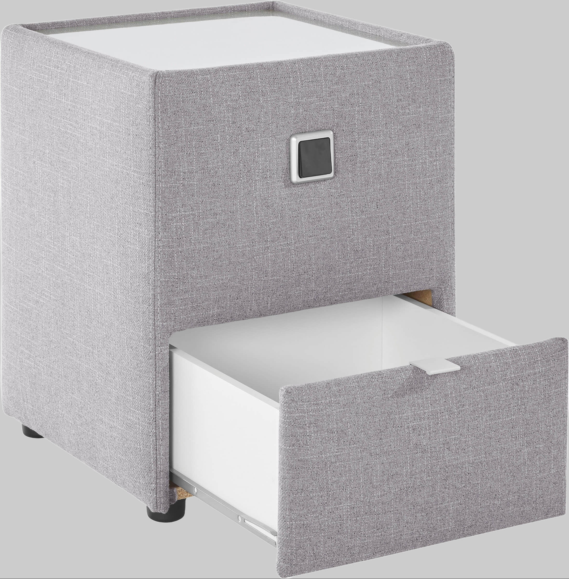 Jockenhu00F6fer Gruppe Kommoden & Sideboards Jockenhöfer Gruppe Nachtkonsole »Lancy« mit LED-Beleuchtung - Moderner Nachttisch mit Schublade & dimmbarem Licht grau 313/09