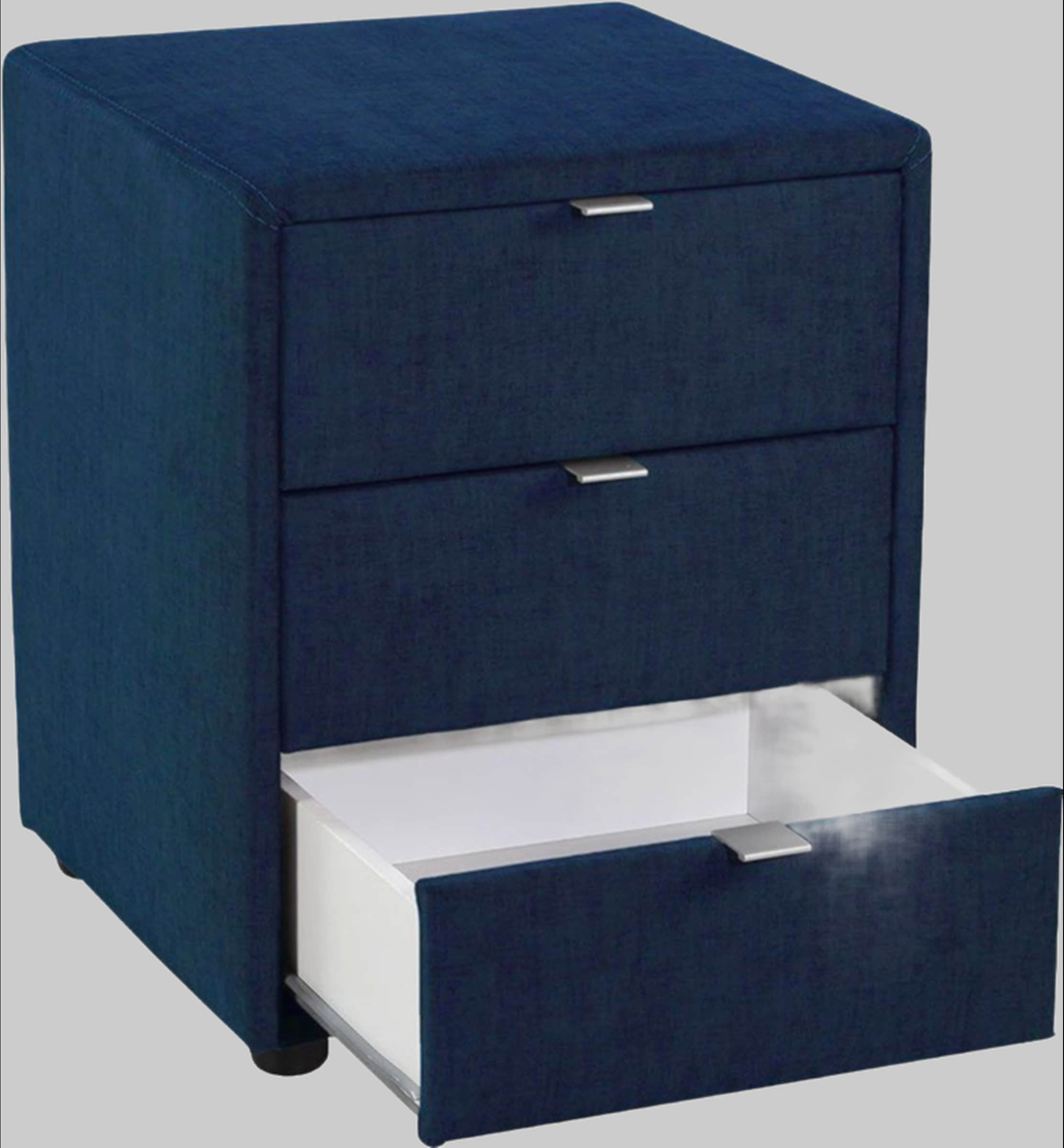 Jockenhu00F6fer Gruppe Jockenhöfer Gruppe Nachtkonsole »Lore« – Elegant & Funktional mit LED-Beleuchtung & 3 Schubladen dunkelblau Kommoden & Sideboards