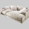 KAWOLA Big-Sofa MADELINE | XXL Komfortsofa in Cord oder Stoff | 220cm Breite | Relaxfunktion | Für 3-4 Personen cremeweiß KAWOLA Sofas