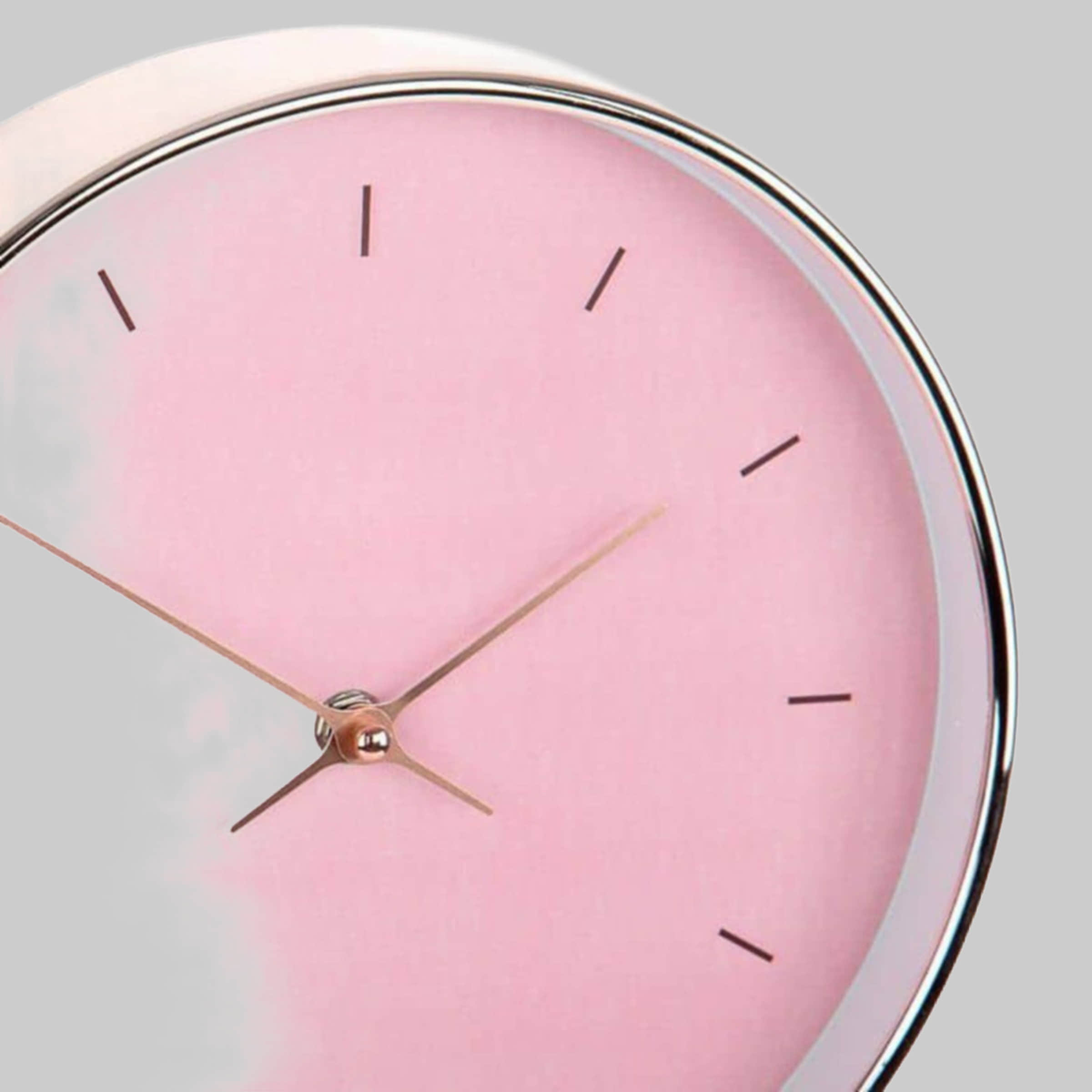 K&L Silent Shabby Chic Wall Clock - 25cm Round Vintage Rose Gold/Pink Retro Decorative Wall Art with Noiseless Quartz Movement Dekoration K\u0026L Wall Art