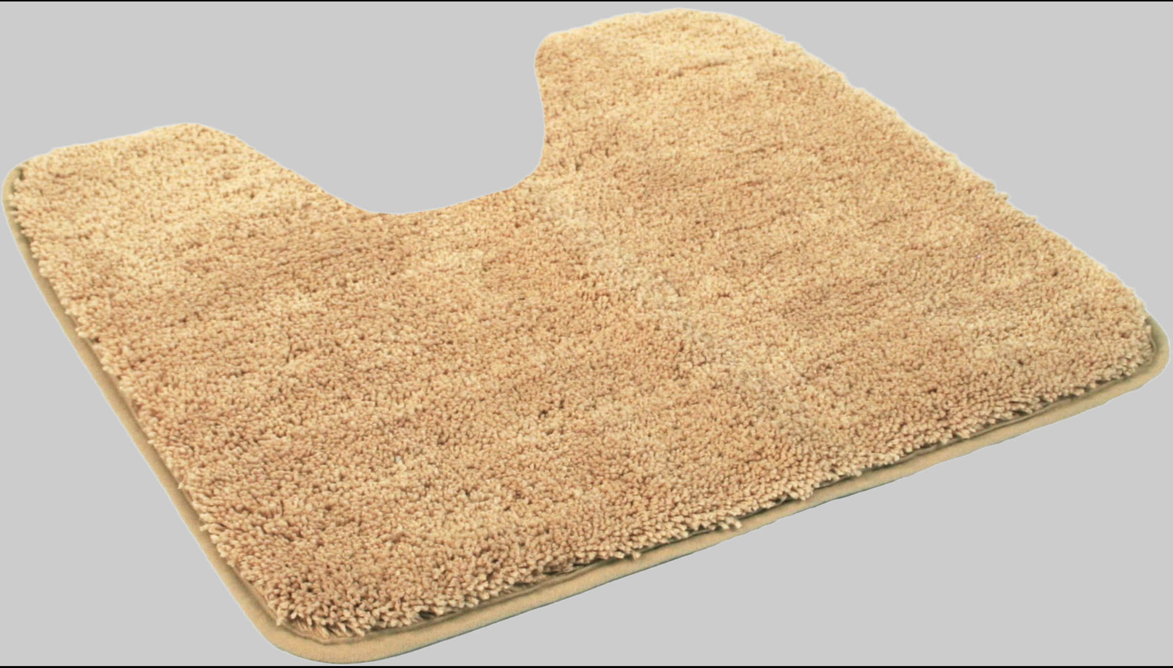 Kinzler Premium Badematte »Chaozhou« - XXL Flauschig (20 mm), rutschhemmend, fußbodenheizungsgeeignet, Polyester Mikrofaser, Badezimmerteppich in Uni-Farben - 60x100 cm hellbraun KiNZLER Badematten