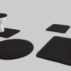 Kleine Wolke Badematten Kleine Wolke RELAX Badteppich 60x100 cm Rubinrot | 30 mm Flor | rutschhemmend | fußbodenheizungsgeeignet | Öko-Tex® Standard 100 schwarz