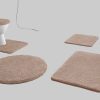Kleine Wolke Badematten Kleine Wolke RELAX Badteppich 60x100 cm Rubinrot | 30 mm Flor | rutschhemmend | fußbodenheizungsgeeignet | Öko-Tex® Standard 100 taupe