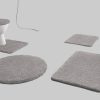 Badematten Kleine Wolke Kleine Wolke RELAX Badteppich 60x100 cm Rubinrot | 30 mm Flor | rutschhemmend | fußbodenheizungsgeeignet | Öko-Tex® Standard 100 grau
