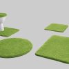 Kleine Wolke RELAX Badteppich 60x100 cm Rubinrot | 30 mm Flor | rutschhemmend | fußbodenheizungsgeeignet | Öko-Tex® Standard 100 kiwigrün Kleine Wolke Badematten