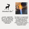 Lauschaer Glas Lauschaer Glas Christbaumschmuckvögel - Handbemalte Unikate in verschiedenen Farben | Traditioneller mundgeblasener Weihnachtsbaumschmuck silber glanz Dekoration