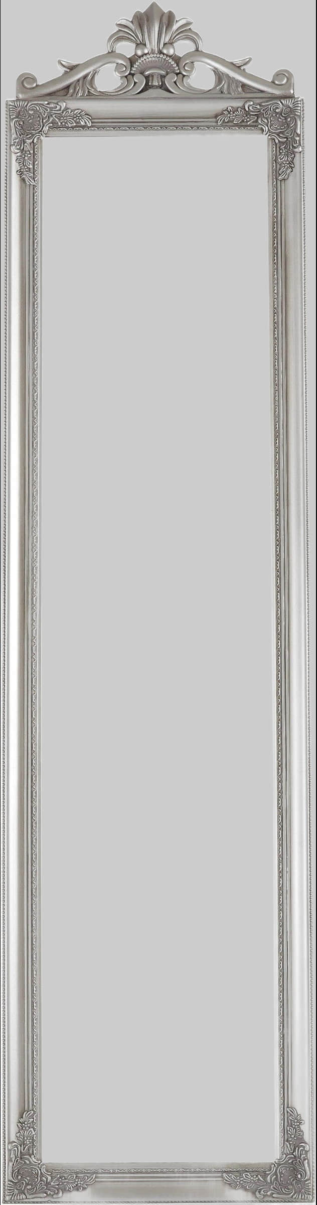 Dekoration Leonique Leonique Dekospiegel »King« (1 Stück) | Premium Standspiegel 180x45 cm | Luxus-Spiegel mit Holzrahmen | Beidseitig verspiegelt silberfarben