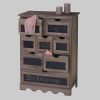 Kommoden & Sideboards MCW MCW Kommode Venlo Shabby-Look | 8 Schubladen & Tafel | Gebürstete Oberfläche | Komplett montiert | 120x85x45 cm | Massivholz shabby-bra