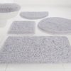 Badematten Mu00F6ve Möve Badematte 'Superwuschel' | 40mm hoch | Rutschhemmend | Schnelltrocknend | Verschiedene Größen (50x80cm/60x100cm) | Microfaser | Badezimmerteppich in Weiß/Grau/Beige silver