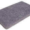 Badematten Mu00F6ve Möve Badematte 'Superwuschel' | 40mm hoch | Rutschhemmend | Schnelltrocknend | Verschiedene Größen (50x80cm/60x100cm) | Microfaser | Badezimmerteppich in Weiß/Grau/Beige stone