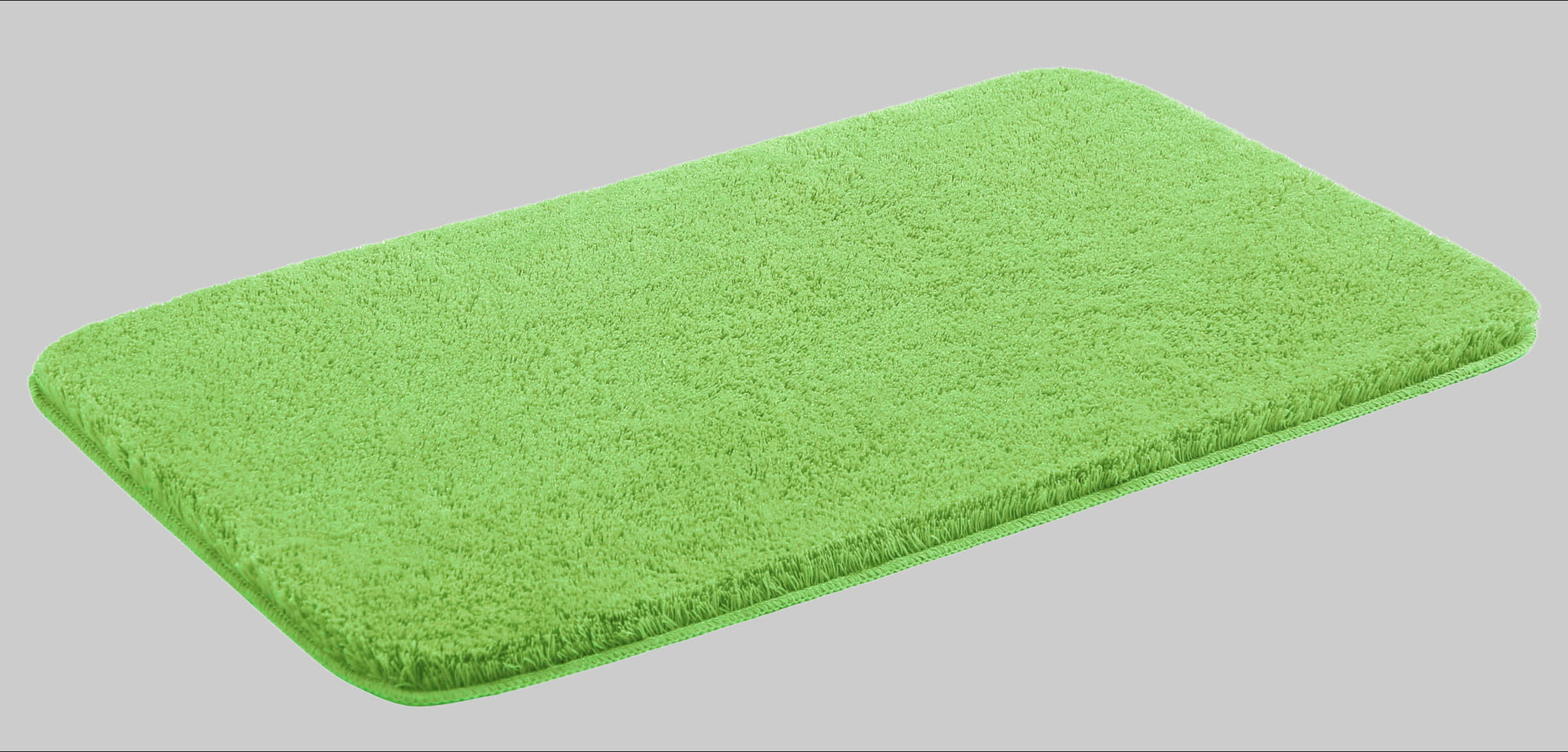 My Home Badematte 'Merida' | 32 mm hoch, rutschhemmend, fußbodenheizungsgeeignet | Kunstfaser-Badteppich in Uni-Farben | rechteckig/rund & als 2-teiliges Set grün my home Badematten