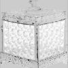 Aufbewahrung Myflair Mu00F6bel \u0026 Accessoires Myflair Möbel & Accessoires Aufbewahrungsbox Leyla - Weiße Metall-Glas-Box mit Deckel (30x20x15 cm)