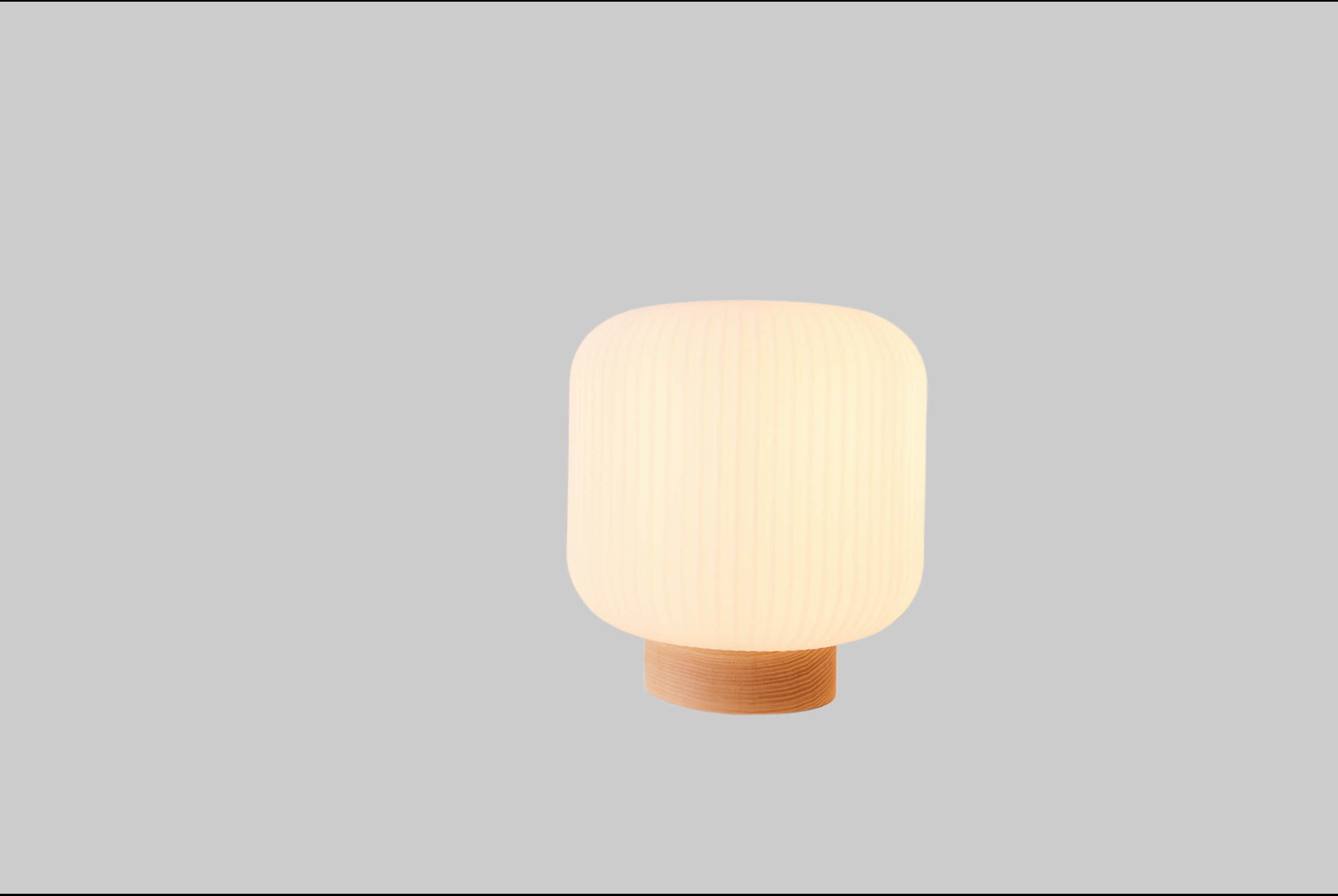 Lampen Nordlux Nordlux Milford Designer Table Lamp - Wood Base & Ribbed Opal White Glass Shade (22cm Height, E27 Socket) Braun