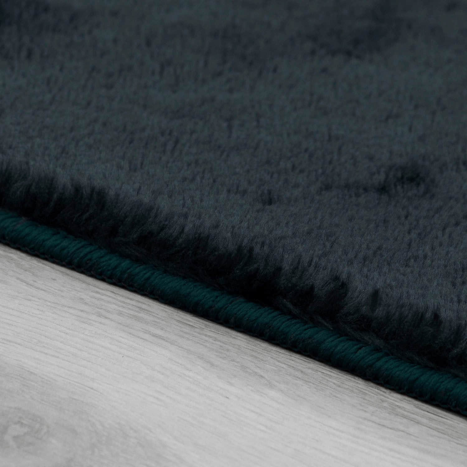 Teppiche Paco Home Paco Home Teppich »Cadiz 630« - Hochwertiger Kurzflor in 14 mm Höhe | Waschbar & fußbodenheizungskompatibel | Uni-Farben | Auch als Läufer erhältlich navy