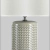 Pauleen Lampen Pauleen LED Tischleuchte Go for Glow | Keramik & Stoff | 3-Stufen dimmbar mit LED-Leuchtmittel (4,5W E27) | Warmweiß 2700K | 230V | Wohnzimmer & Schlafzimmer