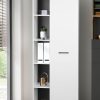 Places of Style Schränke Places of Style Aktenschrank »Moid« - Moderner Mehrzweckschrank (64,5x41,5x175 cm) mit 10 Fächern, Metallgriffen & FSC®-Holzwerkstoff weiß