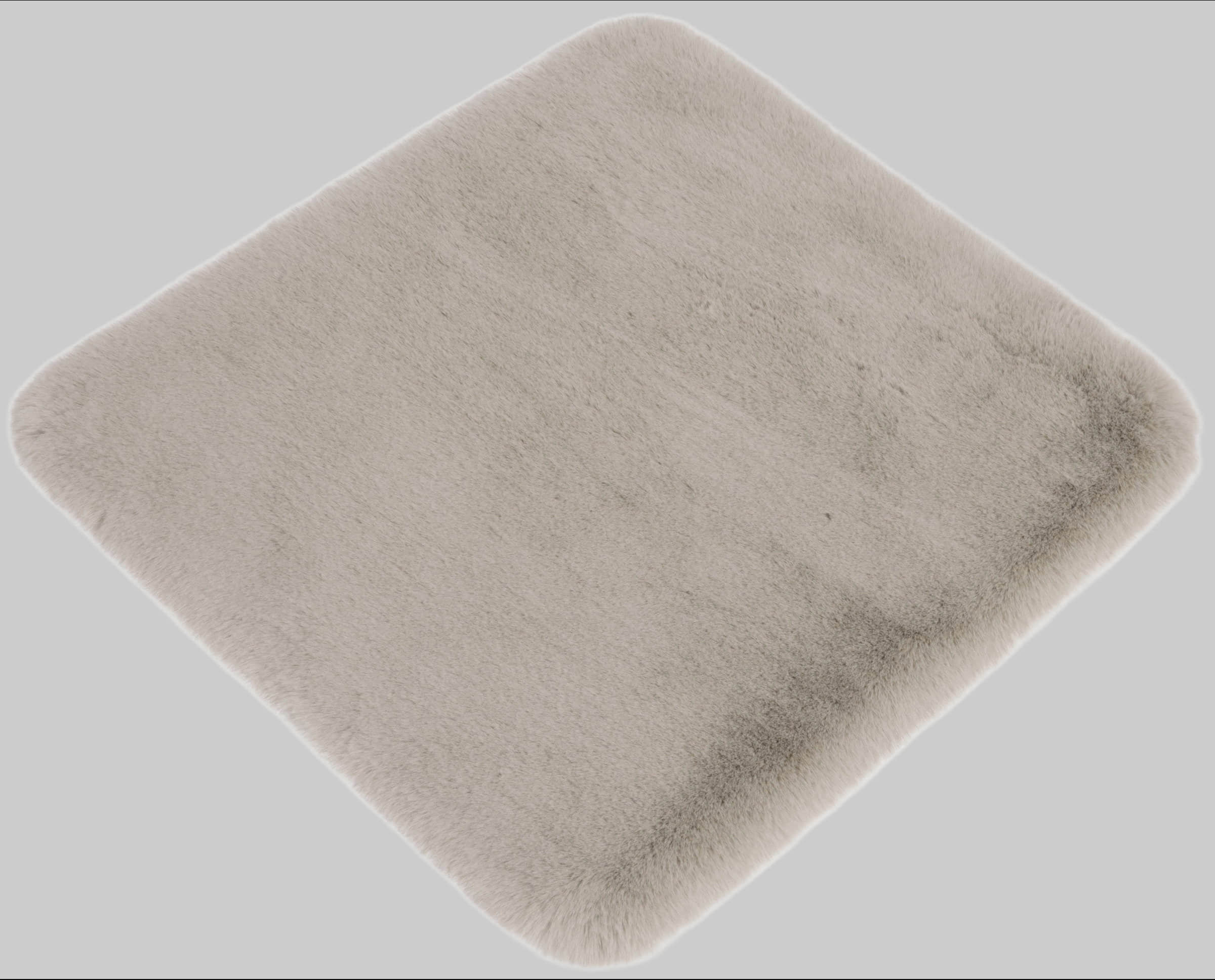 Premium Badematte "Rabbit" mit Kaninchenfell-Haptik | 30mm Höhe | rutschhemmend | fußbodenheizungsgeeignet | schnell trocknend | als Einzelstück oder 3er-Set | my home Kollektion taupe my home Badematten