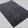 carpetfine Premium Gabbeh Loom Wollteppich mit Tiermotiven | Handgewebt aus 100% reiner Wolle | 15 mm Höhe | Fußbodenheizung geeignet | Traditionelle Nomaden-Webkunst schwarz Teppiche