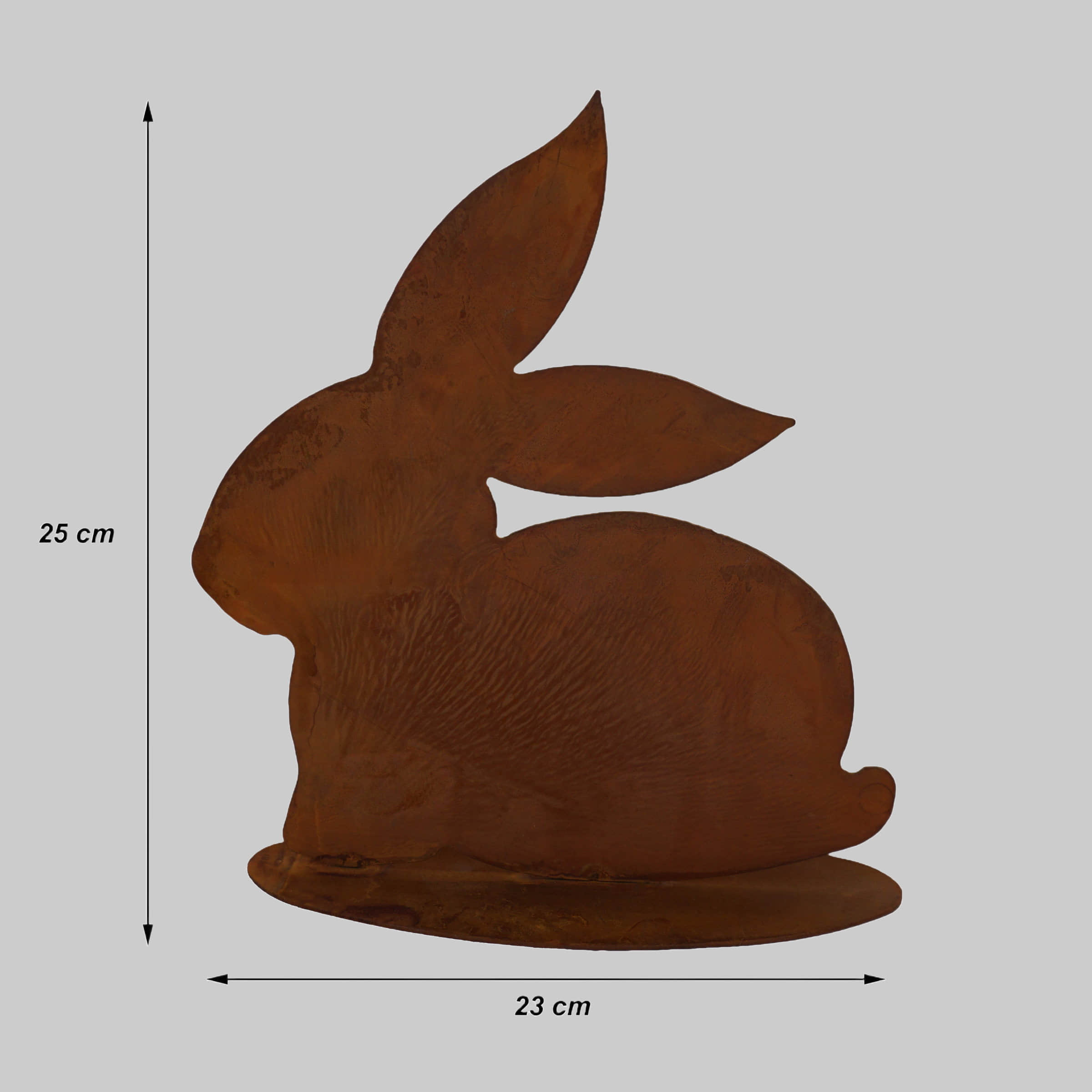 Rostikal Rostikal Edelrost Osterhase – Vintage Metall Deko 23cm | Wetterfeste Gartendeko & Tischdekoration für Ostern & Frühling Dekoration