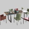 SIT SIT Esstisch »Tops« | Recyceltes Altholz & Metall | Shabby Chic Design | 4 Größen | 3 Jahre Garantie Roheisen l Tische