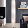 SalesFever 'Leah' 3-Flame Floor Lamp with Pleated Latex Shade & Chrome Base - E27 Bulb Sockets (Bulbs Not Included) - 160cm Tall Lampen SalesFever