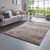 Teppiche TaraCarpet TaraCarpet Argo 63393 Vintage-Teppich | 14 mm hoch | Rechteckig 80x150 cm | Luxus-Qualität in Blau/Grau, Grün/Terracotta oder Beige/Braun | Antistatisch & fußbodenheizungsgeeignet terra