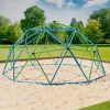 VESKA Dome Climber Kinder Klettergerüst | Geodome Kuppel 244cm (8FT) blau/gelb | Metall-Klettergerät mit HDPE-Griffen blau/grün VESKA Garten & Balkon