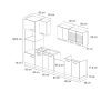 Vicco Küchen Vicco R-Line Küchenzeile 300 cm - Sonoma/Weiß mit Hochschrank (ohne AP) | Modulares Küchensystem mit Soft-Close-Scharnieren | Höhenverstellbare Füße Goldkraft