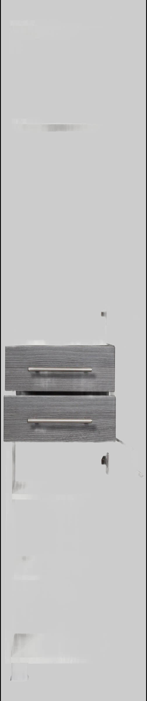 welltime Welltime Hochschrank Trento | 30cm schmaler Bad-Seitenschrank mit Stauraum | MDF-Fronten & Edelstahlgriffe | Verschiedene Farben | Made in Germany eiche rauc Schränke