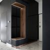 Bauen & Renovieren mollis mollis Premium Wandpaneel Rechteckig 30x60 cm – Akustik Wandpolster, Bettkopfteil & Raumteiler in 8 Farben | FSC® C114919 zertifiziert Schwarz