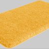 my home Badematten my home Sanremo Premium Bath Mat - 30mm Plush, Non-Slip, Fast-Drying Polyester Microfiber - Compatible with Underfloor Heating (Rectangular/Round/3-Piece Set Options) senf
