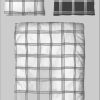 my home Wendebettwäsche »Karo« 135x200/155x220 cm | 2-teilig | 100% Baumwolle | Reversible karierte Bettwäsche mit Knopfverschluss schwarz/we Bettwäsche my home